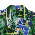 Men à imprimé numérique Rayon Shirt Beach Shirt